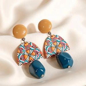 Geo Drop earrings